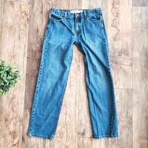 Raw Edge Denim Jeans Youth Boys Blue Wash Size 18